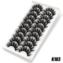 10 Pairs of Luxurious Wispy Mink False Lashes Reusable 10 Pairs of Luxurious Wispy Mink False Lashes Reusable