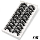 10 Pairs Luxurious Wispy Mink False Lashes Reusable 10 Pairs Luxurious Wispy Mink False Lashes Reusable