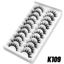 10 Pairs of Luxurious Wispy Mink False Lashes Reusable 10 Pairs of Luxurious Wispy Mink False Lashes Reusable