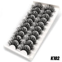 10 Pairs Luxurious Wispy Mink False Lashes Reusable 10 Pairs Luxurious Wispy Mink False Lashes Reusable