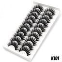 10 Pairs Luxurious Wispy Mink False Lashes Reusable 10 Pairs Luxurious Wispy Mink False Lashes Reusable