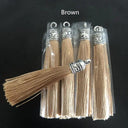 Silk Tassel Earrings Kit with Silver Caps for DIY Jewelry Silk Tassel Earrings Kit with Silver Caps for DIY Jewelry