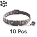 Adjustable Nylon Pet Collar Set with Bell for Small Pets Adjustable Nylon Pet Collar Set with Bell for Small Pets