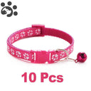 Adjustable Nylon Pet Collar Set with Bell for Small Pets Adjustable Nylon Pet Collar Set with Bell for Small Pets