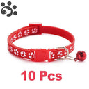 Adjustable Nylon Pet Collar Set with Bell for Small Pets Adjustable Nylon Pet Collar Set with Bell for Small Pets