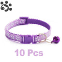 Adjustable Nylon Pet Collar Set with Bell for Small Pets Adjustable Nylon Pet Collar Set with Bell for Small Pets
