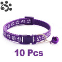 Adjustable Nylon Pet Collar Set with Bell for Small Pets Adjustable Nylon Pet Collar Set with Bell for Small Pets