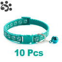 Adjustable Nylon Pet Collar Set with Bell for Small Pets Adjustable Nylon Pet Collar Set with Bell for Small Pets