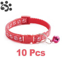 Adjustable Nylon Pet Collar Set with Bell for Small Pets Adjustable Nylon Pet Collar Set with Bell for Small Pets