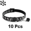 Adjustable Nylon Pet Collar Set with Bell for Small Pets Adjustable Nylon Pet Collar Set with Bell for Small Pets