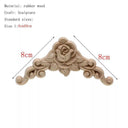 Handcrafted Oak Flower Sculpture Charming European Style Decor Handcrafted Oak Flower Sculpture Charming European Style Decor