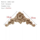 Handcrafted Oak Flower Sculpture Charming European Style Decor Handcrafted Oak Flower Sculpture Charming European Style Decor