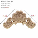 Handcrafted Oak Flower Sculpture Charming European Style Decor Handcrafted Oak Flower Sculpture Charming European Style Decor