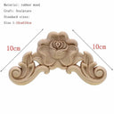 Handcrafted Oak Flower Sculpture Charming European Style Decor Handcrafted Oak Flower Sculpture Charming European Style Decor