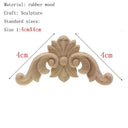 Handcrafted Oak Flower Sculpture Charming European Style Decor Handcrafted Oak Flower Sculpture Charming European Style Decor