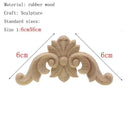 Handcrafted Oak Flower Sculpture Charming European Style Decor Handcrafted Oak Flower Sculpture Charming European Style Decor
