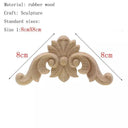 Handcrafted Oak Flower Sculpture Charming European Style Decor Handcrafted Oak Flower Sculpture Charming European Style Decor