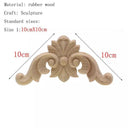 Handcrafted Oak Flower Sculpture Charming European Style Decor Handcrafted Oak Flower Sculpture Charming European Style Decor