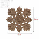 Handcrafted Oak Flower Sculpture Charming European Style Decor Handcrafted Oak Flower Sculpture Charming European Style Decor
