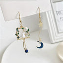 2023 Korean New Light Luxury Zircon Moon Star Earrings 2023 Korean New Light Luxury Zircon Moon Star Earrings