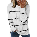 2024 Fall and Winter Stripes Tie-Dye Hoodie for Women 2024 Fall and Winter Stripes Tie-Dye Hoodie for Women