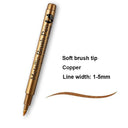 Brush Metallic Marker Pens Set for Gold Silver Crafts Brush Metallic Marker Pens Set for Gold Silver Crafts