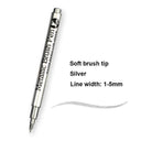 Brush Metallic Marker Pens Set for Gold Silver Crafts Brush Metallic Marker Pens Set for Gold Silver Crafts