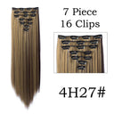 Hair Extensions: 24 Inch Blonde Black Clip-in Hair Extensions: 24 Inch Blonde Black Clip-in