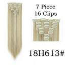 Hair Extensions: 24 Inch Blonde Black Clip-in Hair Extensions: 24 Inch Blonde Black Clip-in