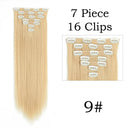 Hair Extensions: 24 Inch Blonde Black Clip-in Hair Extensions: 24 Inch Blonde Black Clip-in