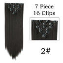 Hair Extensions: 24 Inch Blonde Black Clip-in Hair Extensions: 24 Inch Blonde Black Clip-in