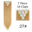 Hair Extensions: 24 Inch Blonde Black Clip-in Hair Extensions: 24 Inch Blonde Black Clip-in