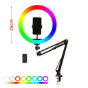 Ultimate RGB Ring Light with Adjustable Tripod Setup Ultimate RGB Ring Light with Adjustable Tripod Setup