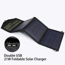28W Foldable Solar Panel Charger With Dual USB Ports 28W Foldable Solar Panel Charger With Dual USB Ports
