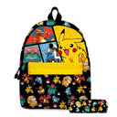 2PC/3PC-Set Pikachu Pokemon Backpack for School Kids 2PC/3PC-Set Pikachu Pokemon Backpack for School Kids