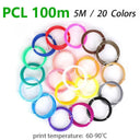 3D Pen Filament Kit Colorful 1.75mm PLA ABS PCL Set 3D Pen Filament Kit Colorful 1.75mm PLA ABS PCL Set