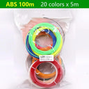 3D Pen Filament Kit Colorful 1.75mm PLA ABS PCL Set 3D Pen Filament Kit Colorful 1.75mm PLA ABS PCL Set