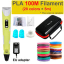 3D Printing Pen for Kids - LED Display PLA ABS Compatible 3D Printing Pen for Kids - LED Display PLA ABS Compatible