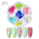 3D Real Floral Nail Art Stickers Set Elevate Your Manicure 3D Real Floral Nail Art Stickers Set Elevate Your Manicure