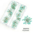 3D Real Floral Nail Art Stickers Set Elevate Your Manicure 3D Real Floral Nail Art Stickers Set Elevate Your Manicure