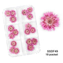 3D Real Floral Nail Art Stickers Set Elevate Your Manicure 3D Real Floral Nail Art Stickers Set Elevate Your Manicure