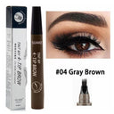 4-Point Dark Brown Waterproof Eyebrow Pen for Easy Use 4-Point Dark Brown Waterproof Eyebrow Pen for Easy Use
