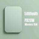 5000mAh Magnetic Wireless Charger 15W Power Bank for iPhone 5000mAh Magnetic Wireless Charger 15W Power Bank for iPhone