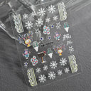 5D Christmas Nail Art Stickers for Festive Manicures 5D Christmas Nail Art Stickers for Festive Manicures