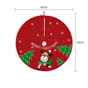 Charming Elk and Santa Christmas Tree Skirt for Decor Charming Elk and Santa Christmas Tree Skirt for Decor