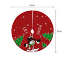 Charming Elk and Santa Christmas Tree Skirt for Decor Charming Elk and Santa Christmas Tree Skirt for Decor