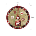 Charming Elk and Santa Christmas Tree Skirt for Decor Charming Elk and Santa Christmas Tree Skirt for Decor