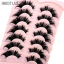 7 Pairs of Wispy Mink Eyelashes - Cat Eye Multi-Pack Set 7 Pairs of Wispy Mink Eyelashes - Cat Eye Multi-Pack Set