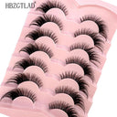 7 Pairs of Wispy Mink Eyelashes - Cat Eye Multi-Pack Set 7 Pairs of Wispy Mink Eyelashes - Cat Eye Multi-Pack Set