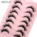 7 Pairs of Wispy Mink Eyelashes - Cat Eye Multi-Pack Set 7 Pairs of Wispy Mink Eyelashes - Cat Eye Multi-Pack Set